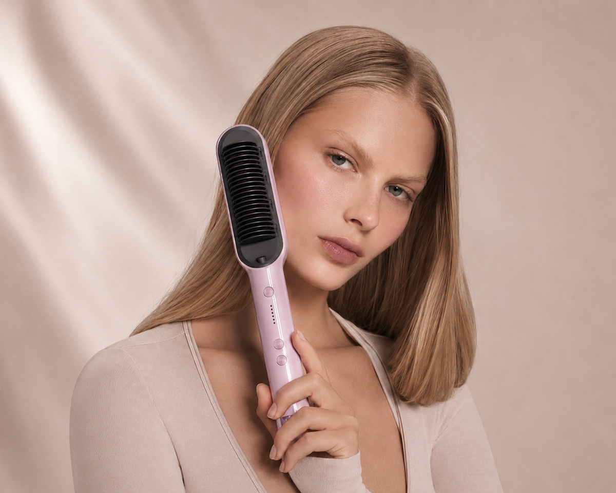 Hemiks Ionic Brush smoothing hair
